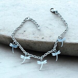 🆕 Dragonfly Ankle Bracelet Stainless Steel